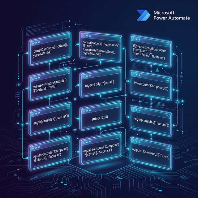 Power Automate Expressions Cheat Sheet: 50+ Functions with Examples (2026)