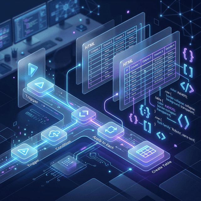Power Automate: How to Style HTML Tables with CSS