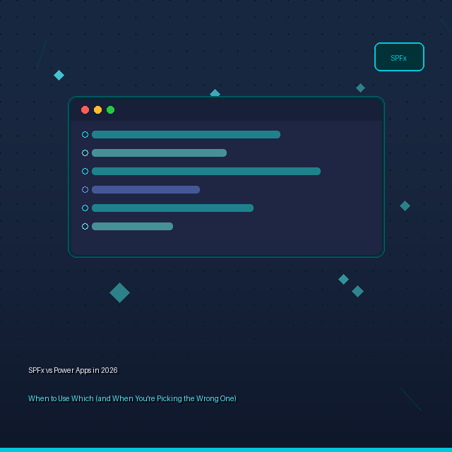 SPFx vs Power Apps in 2026: When to Use Which (and When You're Picking the Wrong One)